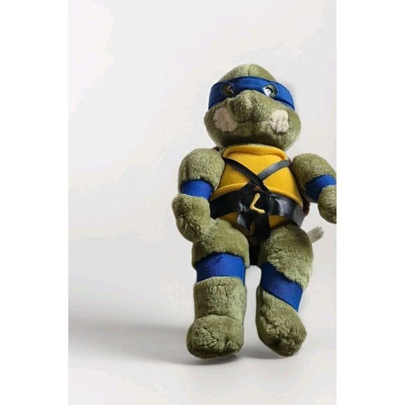 Vintage 1989 Teenage Mutant Ninja Turtles Leonardo Plush Toy 14” By Playmates - Picture 1 of 4